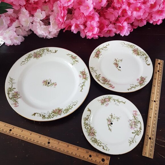 Limoges 3 Tier Cake Stand Wedding Tea Party Dessert Tray Birthday Christmas Gift - Picture 6 of 11